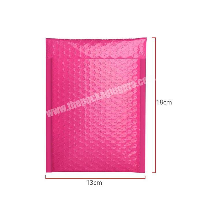 Lightweight design self-seal adhesive shock proof pink bubble shipping bag