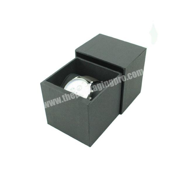 Luxury Black Paper Watch Box With Foam