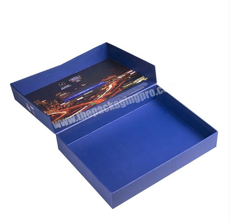 Luxury Book Shaped Rigid Cardboard Foldable Gift Box Custom Print Paper Box Eco Friendly