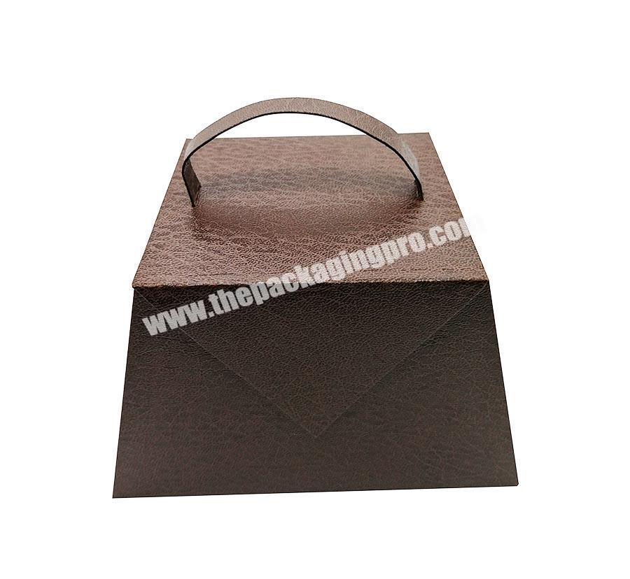 Luxury Brown Cardboard Jewelry Storage Cosmetic Organizer Storage Box Gift
