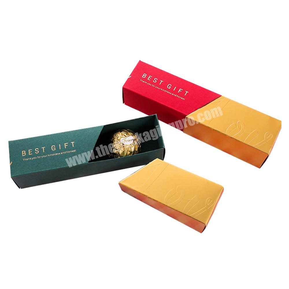 Luxury Chocolate Bar Box Manufacturer Wholesale Custom Kraft Paper Food Grade Gift Packaging Chocolate Box manufacturer