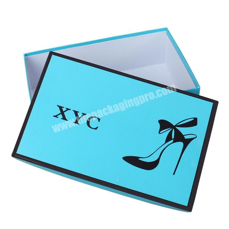 Luxury Custom Cheap Plain Cardboard Womens Shoe Packaging Boxes Paper For Women Heels