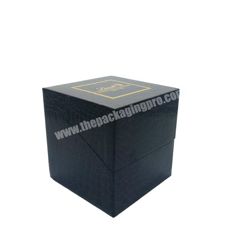 Luxury Custom Handmade Competitive Paper Cardboard  Ribbon Logo Watch Box