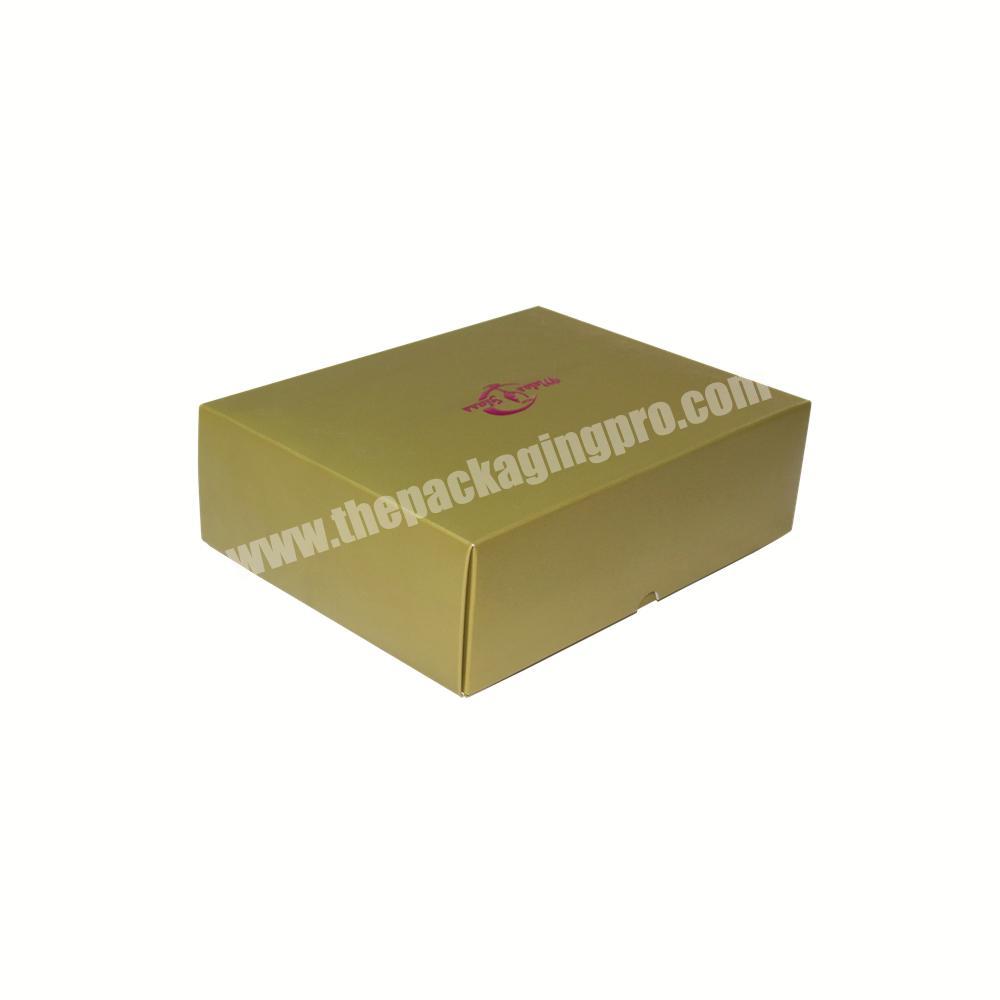 Luxury Custom Logo Gold Paperboard Rigid Wine Whiskey Glass Set Gift Box with Satin wholesaler