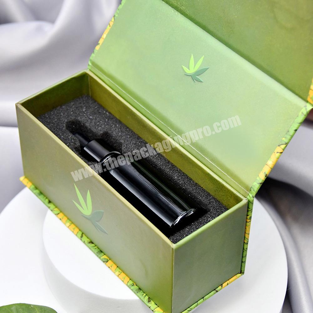 Luxury Custom Logo Recycled Cardboard Packaging cosmetic magnetic gift box with insert foam