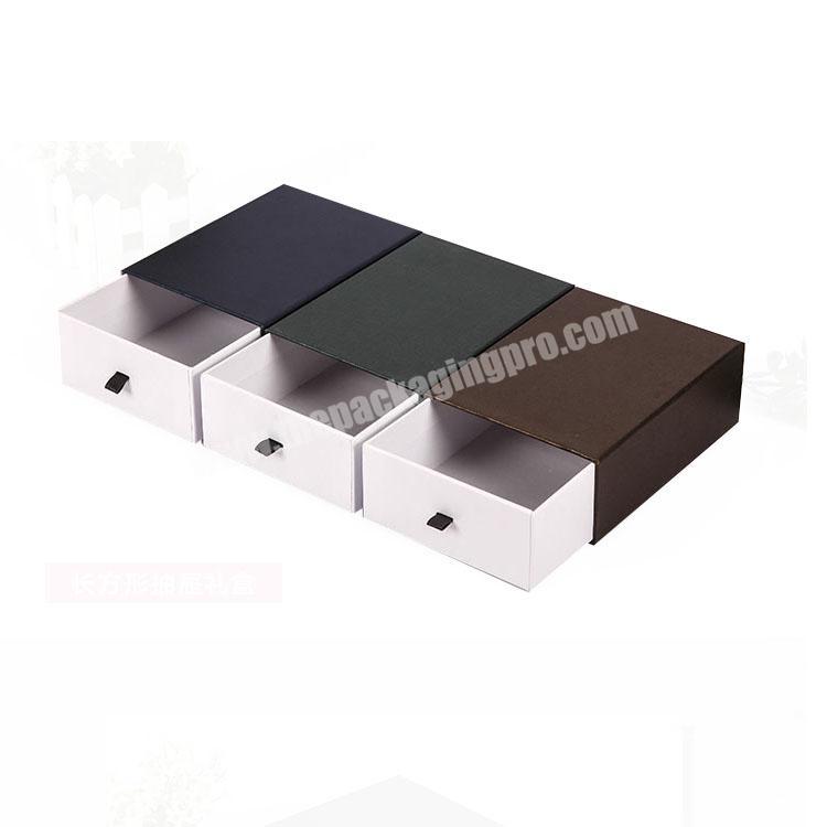 Luxury Custom Paper Drawer Gift Packing Box with Customized Insert factory