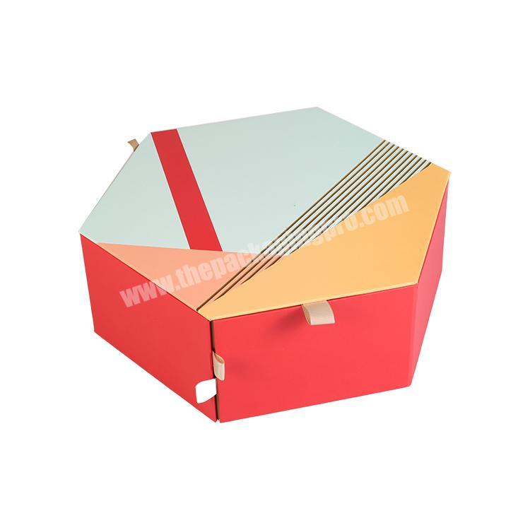 Luxury Hexagon Gift Boxes Custom Food Packing Hexagon Packaging Box