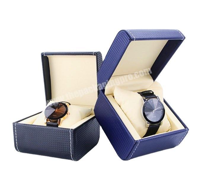 Luxury OEM Design Apple Watch Packing Box PU Leather Women's Watch Box with Pillow