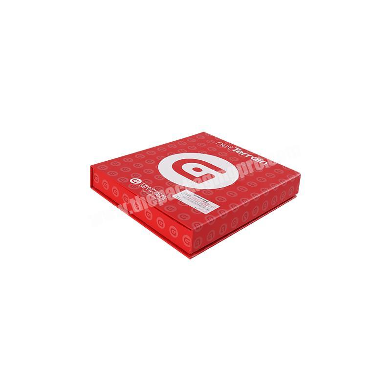 Luxury Red Gift Storage Cardboard Paper Music Album CD Packaging Box