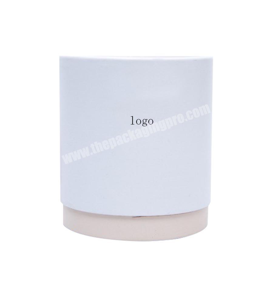 Luxury White Cardboard Cylinder Containers