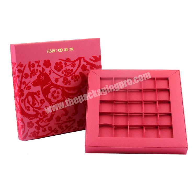 Luxury Wholesale Custom Printed Wedding Candy Box Rigid Cardboard Packaging Top Lid and Bottom Chocolate Gift Box