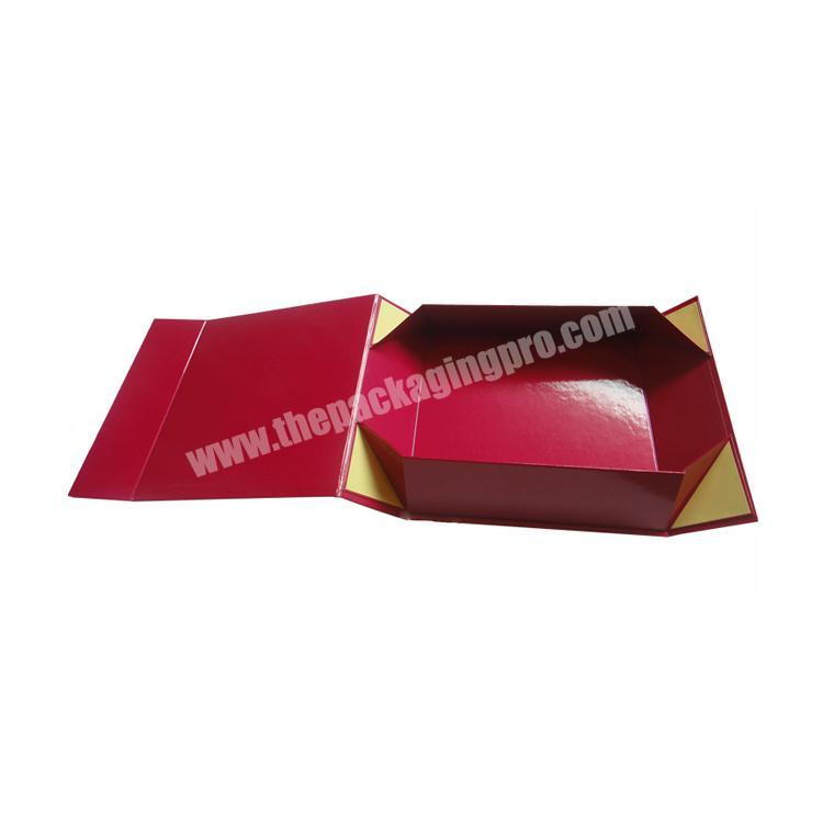 Magnetic Paper Folding Box With Ribbon Closure