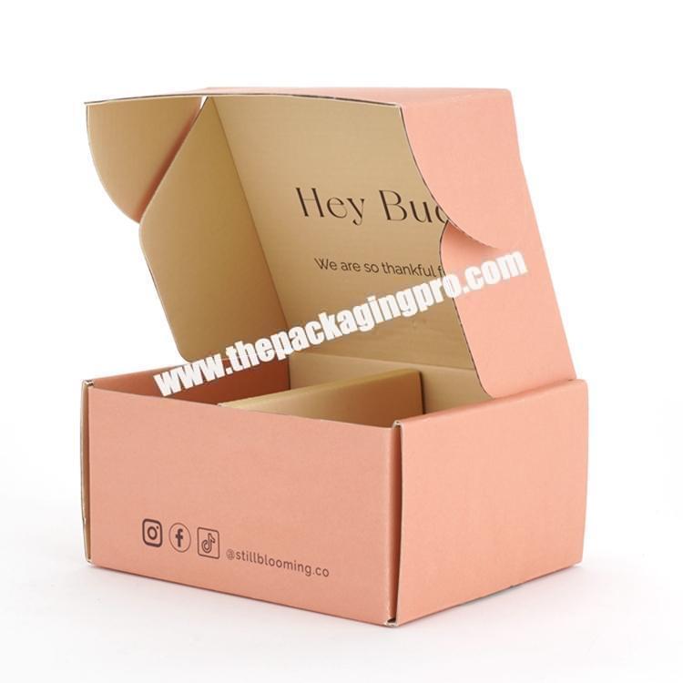 Recycled Custom Nude Shipping Paper Cardboard Clothes Corrugated Packaging Mailing Boxes