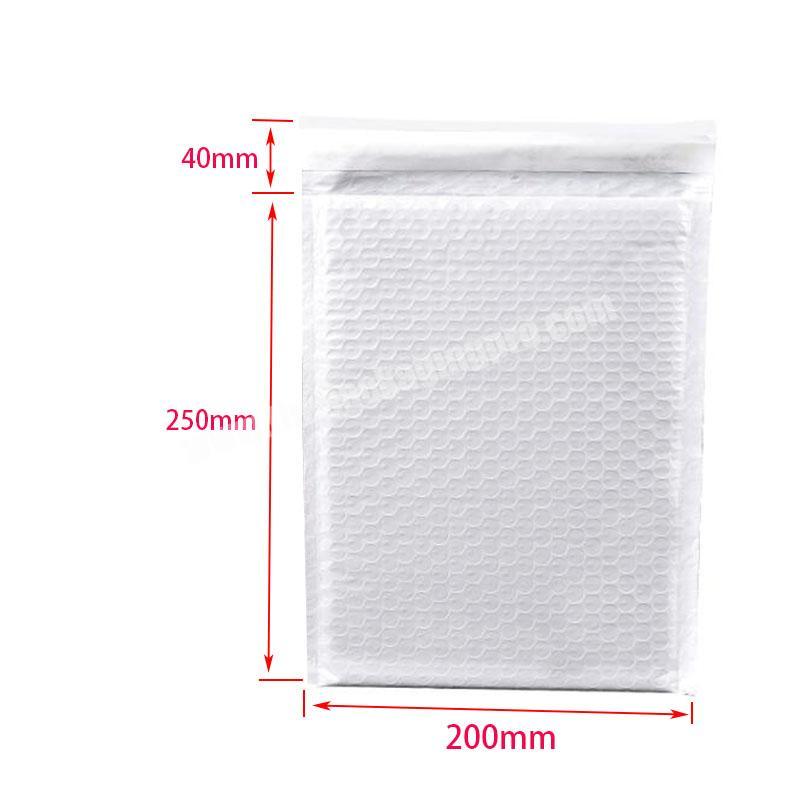 Multi-layers poythene biodegradable white poly air bubble mailer courier bag