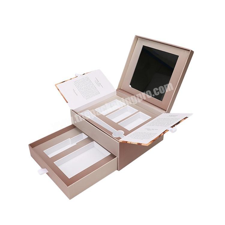 New 3-layer Matt Lamination Cosmetic Gift Box,box For Cosmetic,cosmetic Paper Box