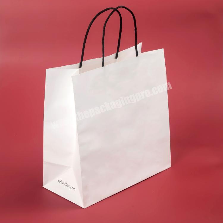 New Arrival Fashion Custom Shopping Carrier Craft Paper Bag With Your Own Logo