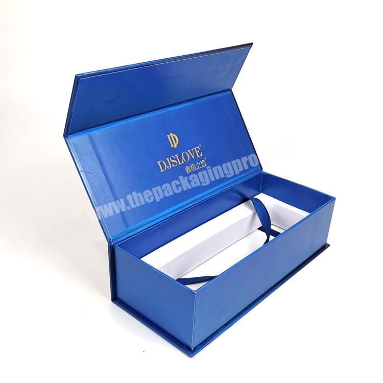 custom Book Shaped luxury magnetic lid cardboard packaging paper gift box  with EVA insert