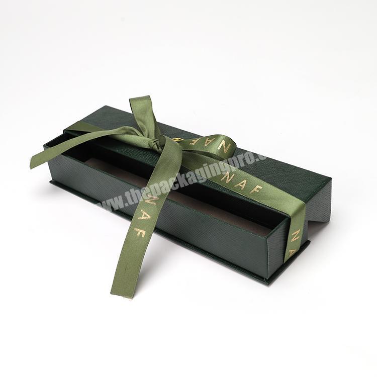 custom New Necklaces Ribbon Box Packaging,small Gift Jewelry Boxes With Ribbon 