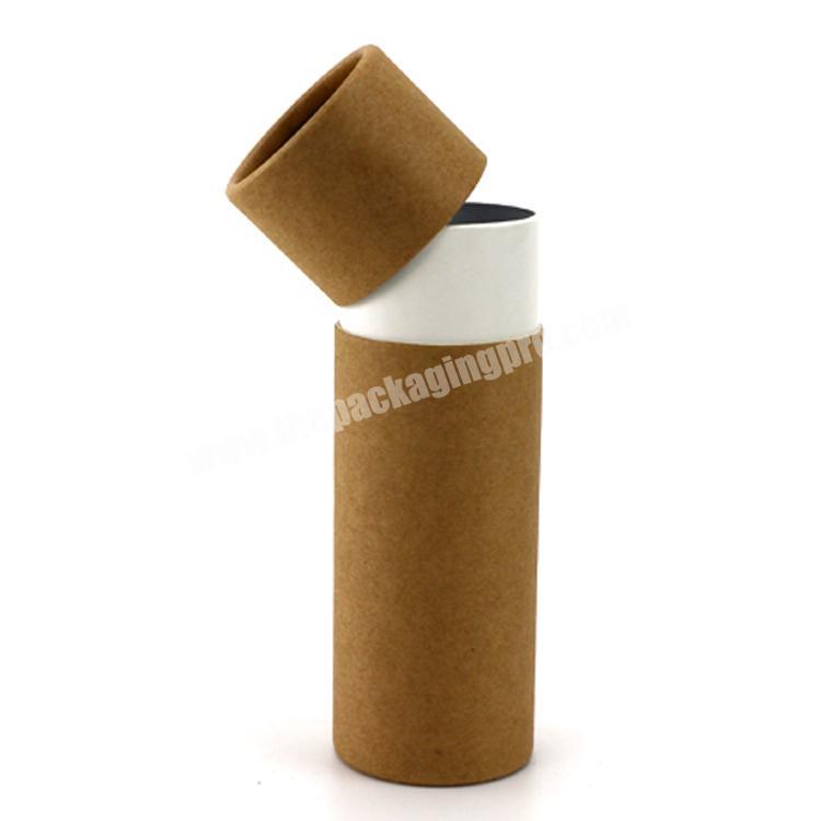 New design custom small tea packaging eco-friendly 6g 8g 10g metal lid food grade paper tube for tea packaging