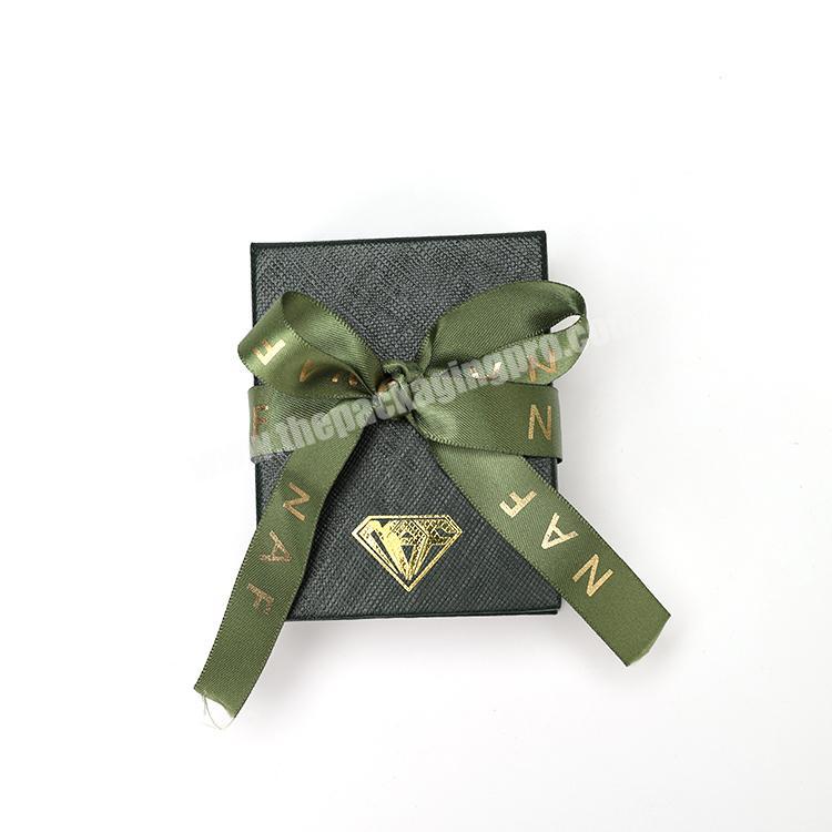 OEM Color Folding Box With Ribbon,ribbon Art Paper Jewelry Ribbon Box