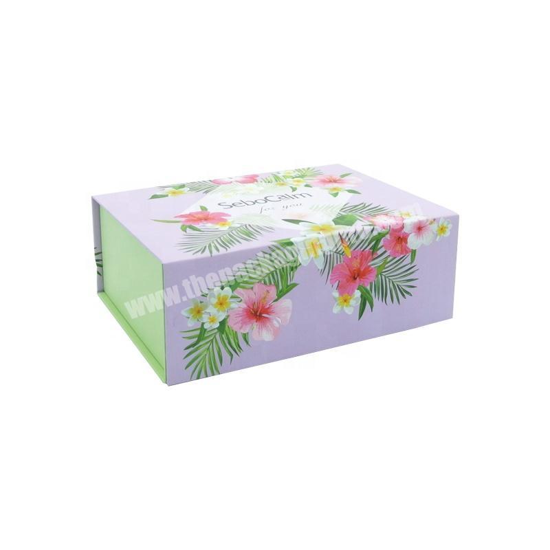 OEM Luxury custom baby folding paper clothing packaging gift storage box