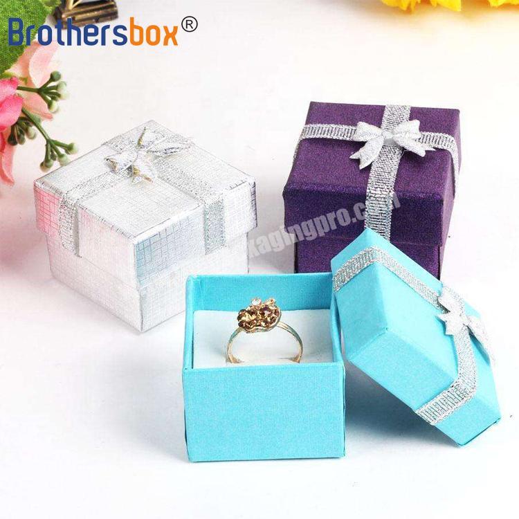 custom OEM custom LOGO Printed jewelry boxes display ring bangle gift box velvet 