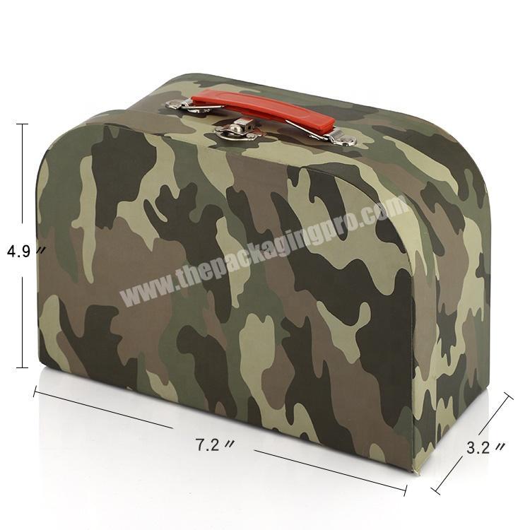 Paper Collapsible Decorative Carry On Travel Box Luggage Set Suitcase factory