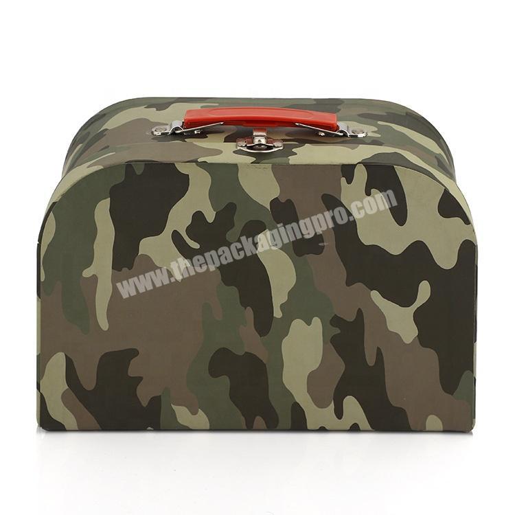 Paper Collapsible Decorative Carry On Travel Box Luggage Set Suitcase