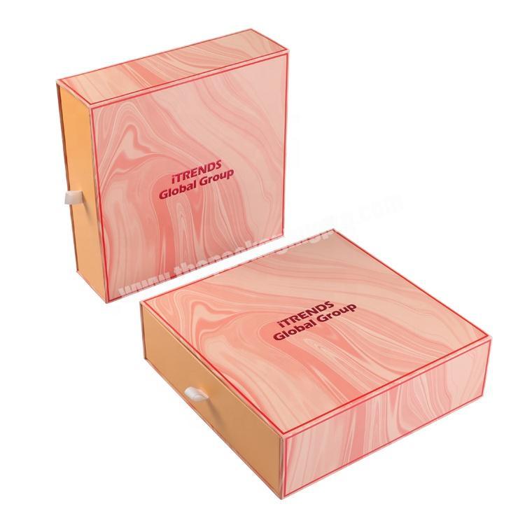 Paper Double Drawer Skincare Cosmetic Packaging Box Cardboard Paper Box Cosmetic Paper Box Packaging manufacturer