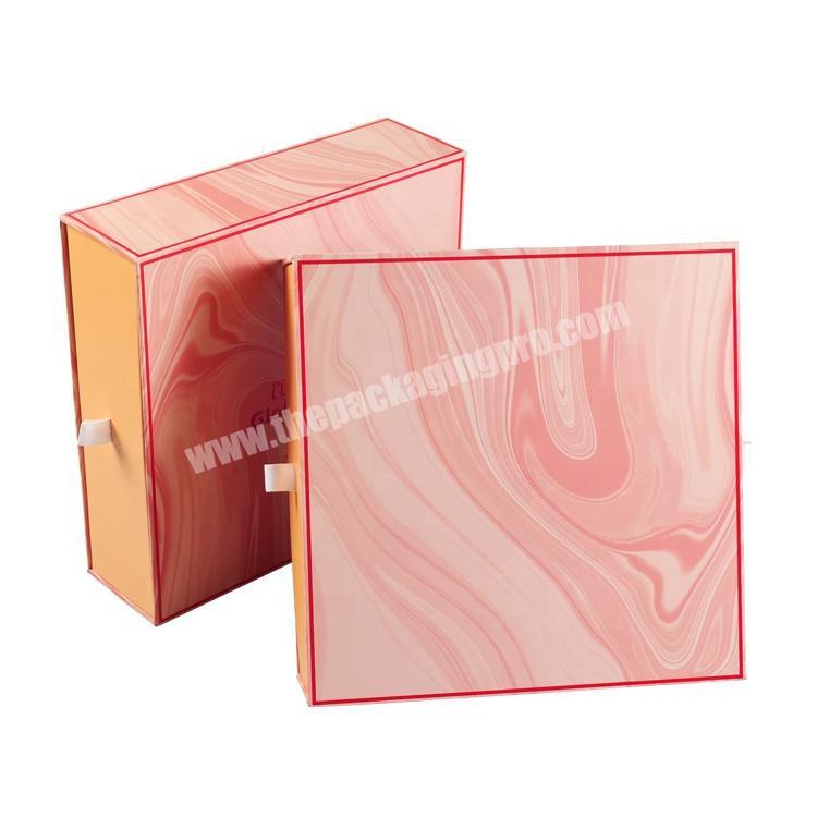 custom Paper Double Drawer Skincare Cosmetic Packaging Box Cardboard Paper Box Cosmetic Paper Box Packaging 