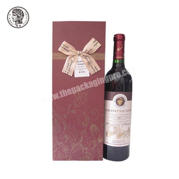 Paper Wine Boxes Packing Custom Made Luxury Black Rigid Cardboard Liquor Set Packaging Boxes Champagne Whisky Red Wine wholesaler