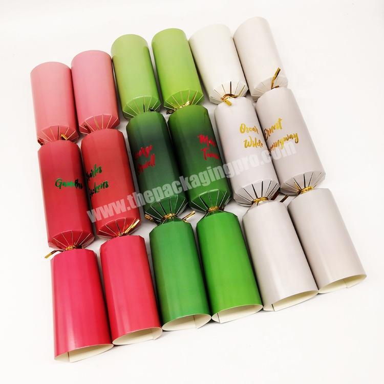 Party Decoration Kids And Adult Paper Packaging Christmas Cracker Toys Snaps