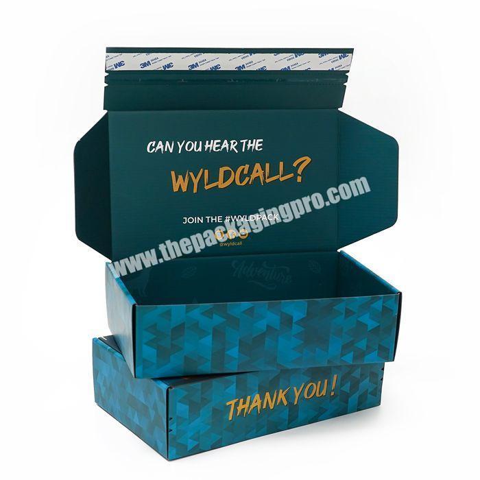 Peel And Seal Adhesive Cardboard Gift Paper Packaging Box Custom Logo Shipping Packing Delivery Parcel box