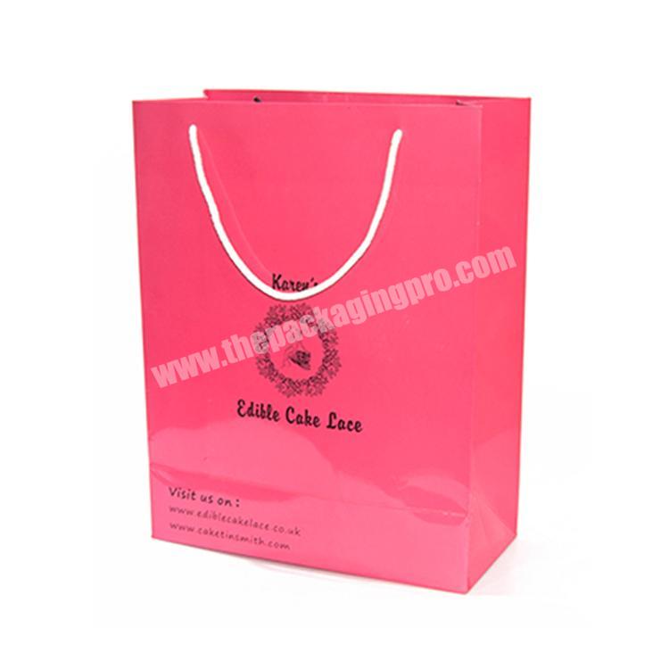 Personalized Gift Clothes Packaging Paper Bags Custom Logo Print Large Reusable Coated Paper Shopping Bag