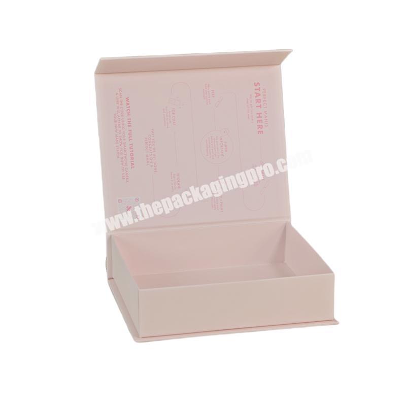 Pink Flower Luxury Valentine's Day Gift Boxes with Magnetic Lid Custom
