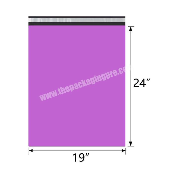Premium material large capacity durable purple postal shipping mailing bags