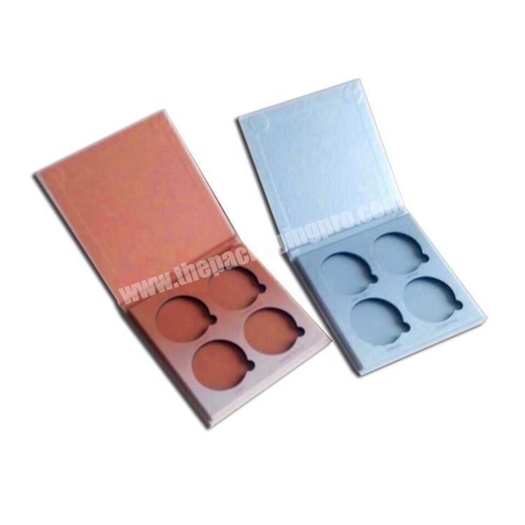 Private Label Cosmetic Custom Paper Pan Cardboard Packaging Empty Eyeshadow Palette