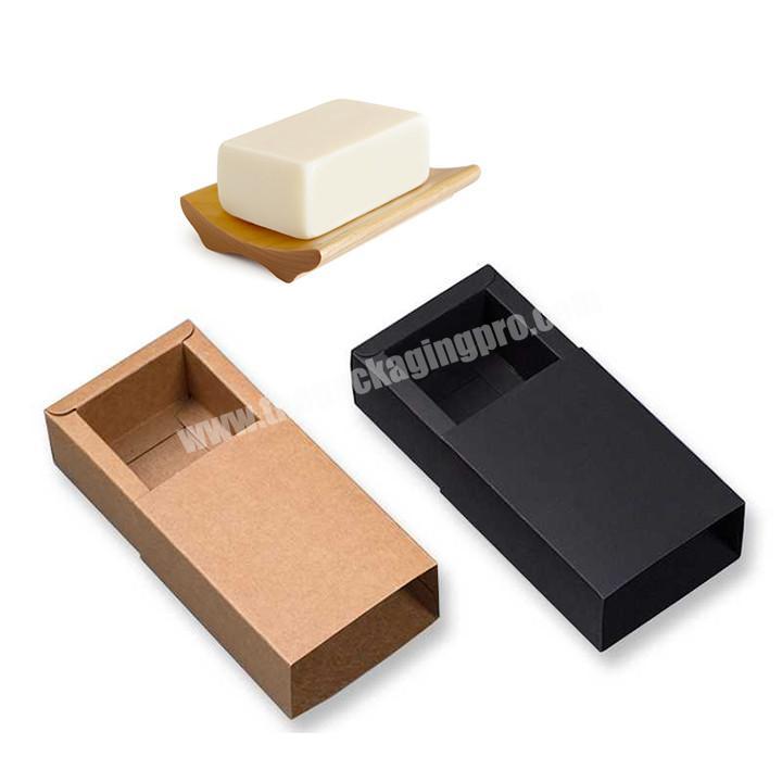 Custom Kraft Paper Emballage Savon Handmade Drawer Soap Packaging Box