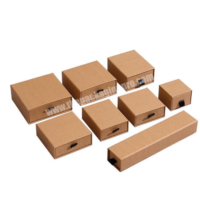 Professional Custom Sliding Small Black Jewelry Cosmetic Packaging Kraft Gift Box