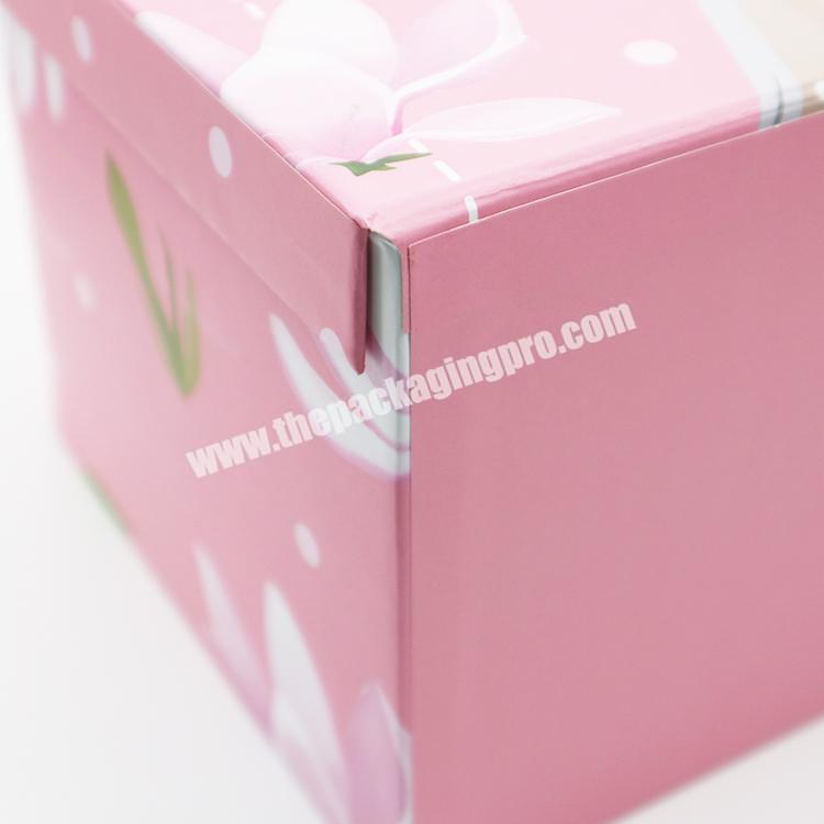 Promotional Rigid Cardboard Handmade Box Pink Paper Suitcase wholesaler
