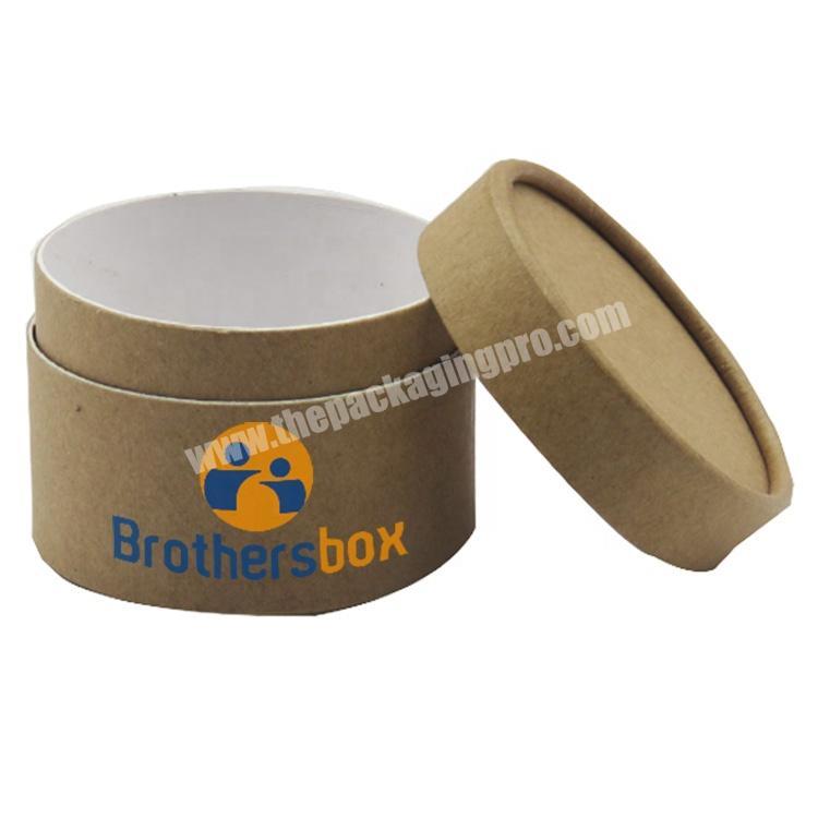 Recycled Materials Kraft Cardboard Cylinder Gift Paper Round Box factory