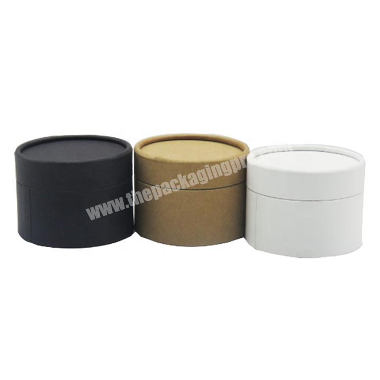 personalize Recycled Materials Kraft Cardboard Cylinder Gift Paper Round Box