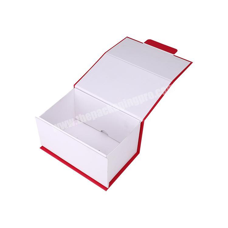 Red Paper Skincare Products Packaging Box Gift Packaging Recycled Paper Box