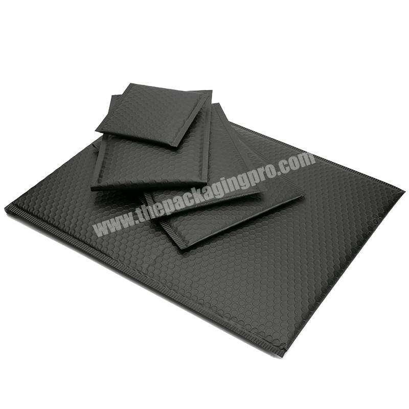 Reusable seal large capacity black padded packaging mailer bags