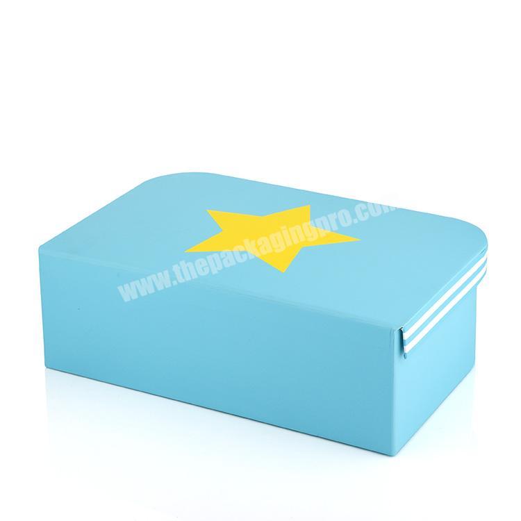 personalize Rigid Handle Printed Premium Baby Product Storage Packaging Custom Cardboard Paper Suitcase Gift Box