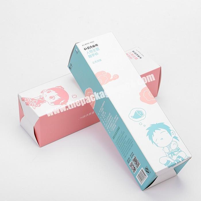 Shenzhen Manufacturers Packaging Box Fancy Design Water Glass Cup Packing Boxes Art Paper Recyclable Box