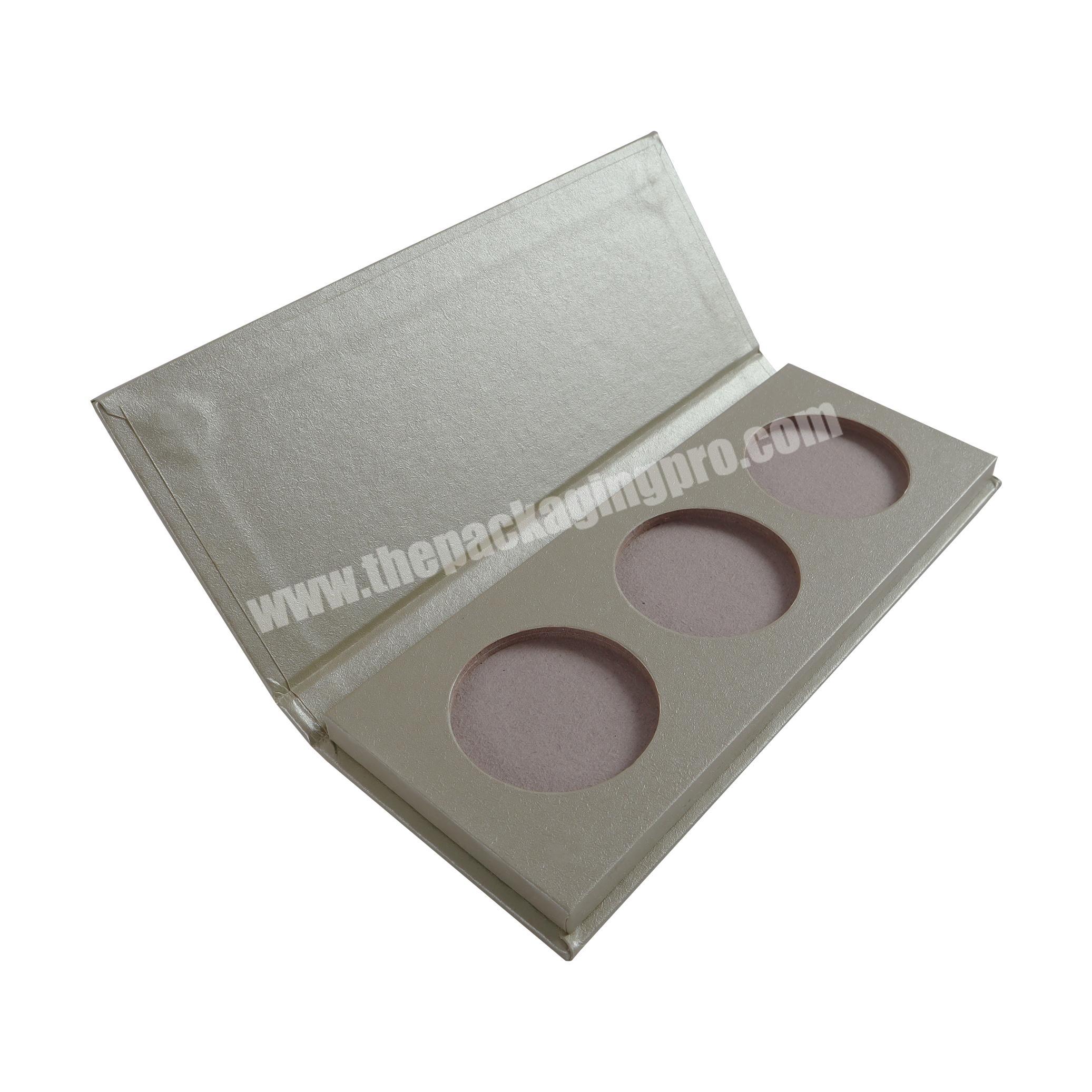 Simple Special Paper Eyebrow Powder Eye Shadow Packaging Gift Box With Magnet