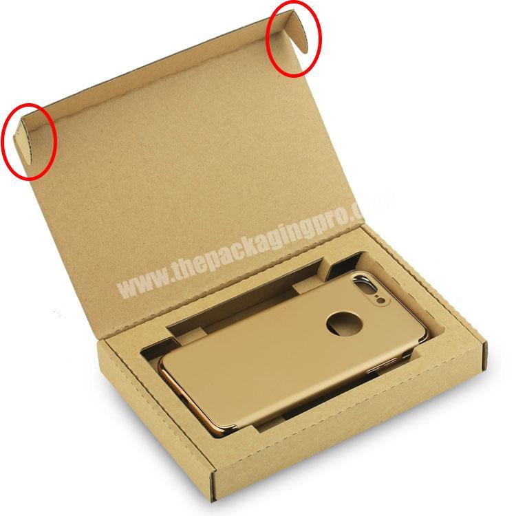 Custom Printed Kraft Paper Sliding Cosmetics Box, Drawer box for phone case packaging