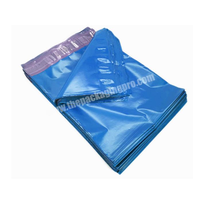 Super secure self-sealing 12x16 blue poly custom ldpe courier mailing bags
