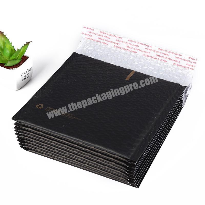 Top quality black matt compostable bubble shirt size envelope mailing bags